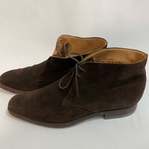 Crockett And Jones brown suede Tetbury Boot